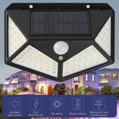 Solar Motion Sensor Lights 100 LED IP65 Waterproof Wireless Lights