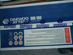 Daewoo DIB-180 Deep cycle technology New battery 1 Year warranty