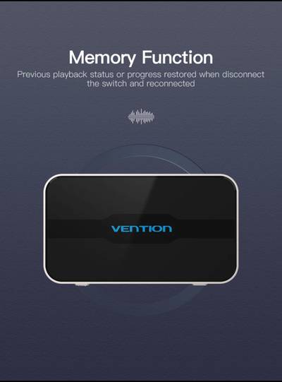 Vention HDMI Switch 3 x 1 4K 3 Port HDMI Switcher 3 in 1
