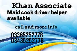 WE  Provide Cook Helper Driver  Maid All Domestic Staff Available