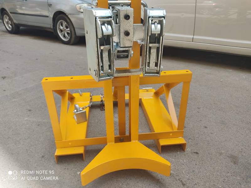 fork lifter attachment for drum lifting, drum fork lifter extention 1