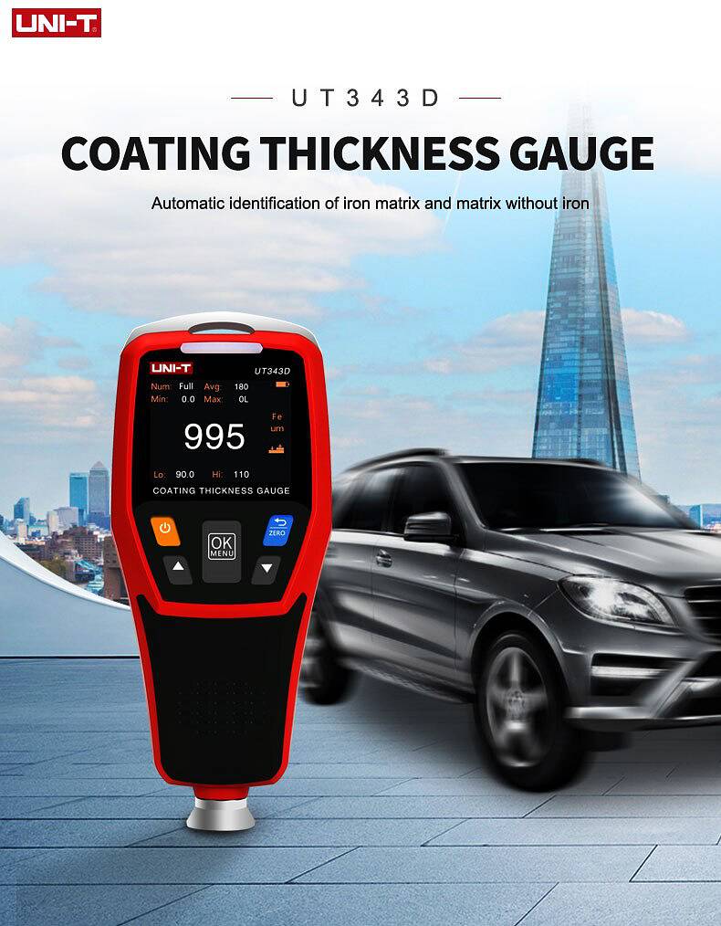 UNI-T UT343D Car digital Coating Thickness Gauge 0