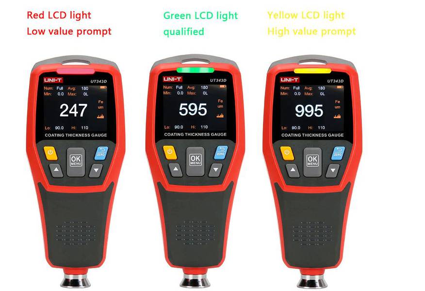 UNI-T UT343D Car digital Coating Thickness Gauge 2