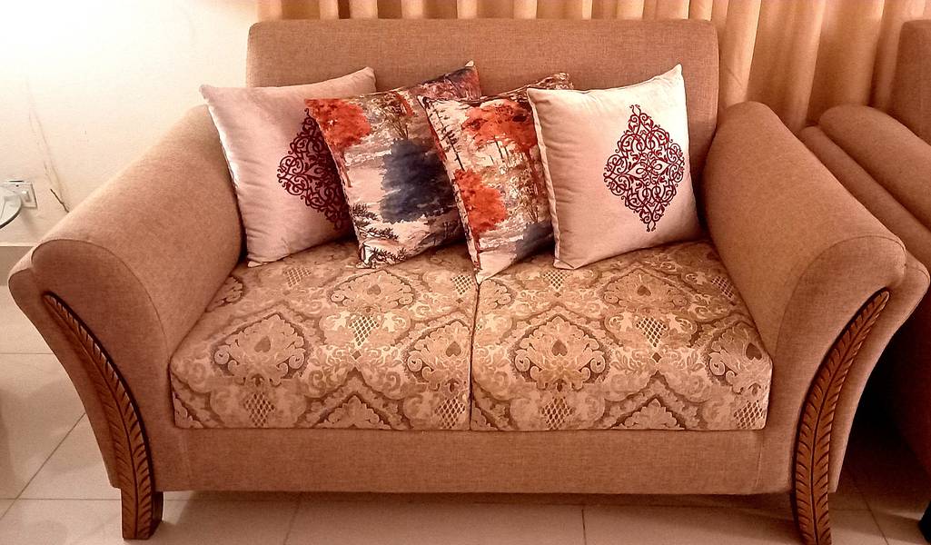 Sofa Set- 6 Seater with Cushions 1