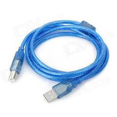 High Quality Shielded U. S. B 2.0 Printer Cable - Blue 1.5 meter Paralle 0