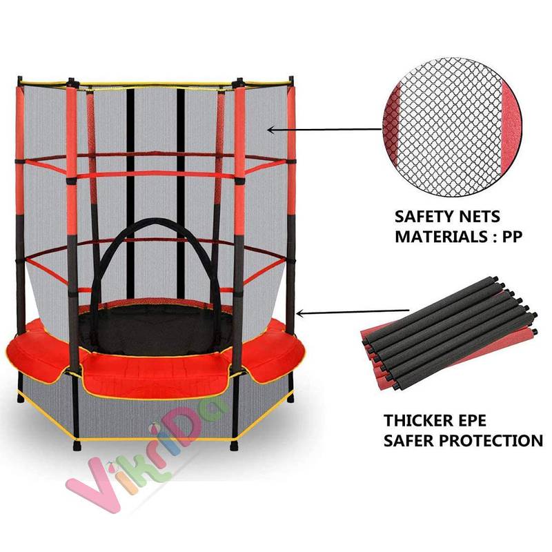 55 inches Diameter Trampoline With safety Net 1