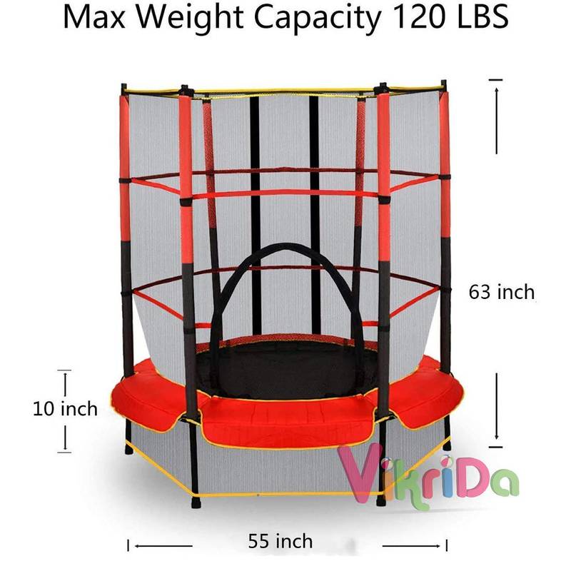 55 inches Diameter Trampoline With safety Net 2
