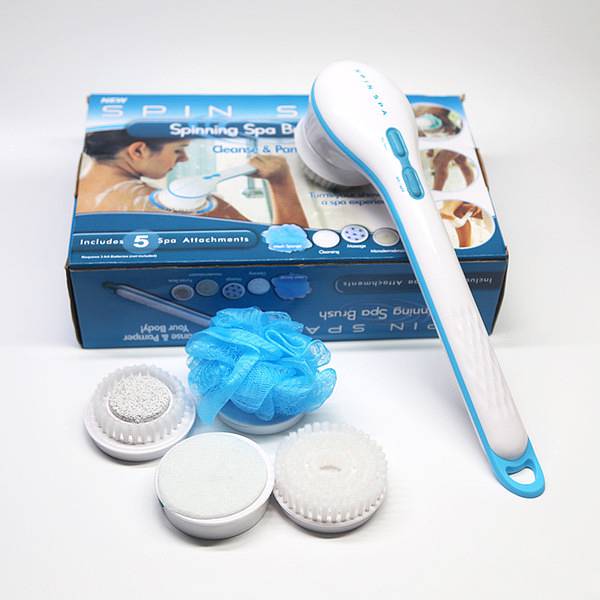 Spin Spa Body Hair Brush with 5 Attachments 2