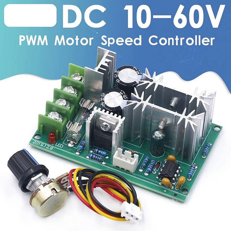 DC Motor Speed Controller Regualator DC 20A 10-60 PWM High Power 0