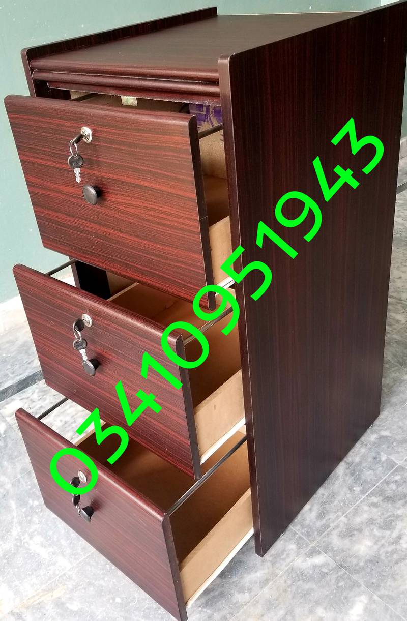 Storage file 2,3,4 chester drawer metal wood home office set