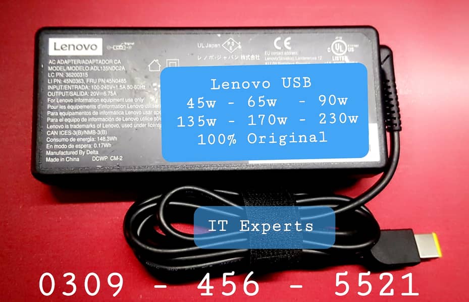 LENOVO LAPTOP CHARGER DELL ACER HP APPLE ASUS TOSHIBA SONY RAZER BLADE 3