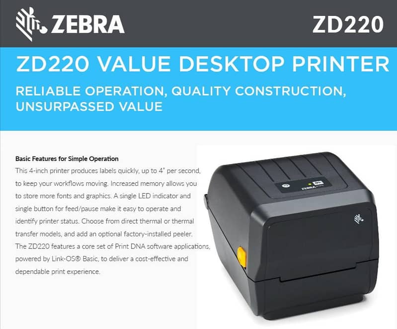 Barcode printer tsc 244 pro/ Zebra TLP 2844  / Datamax 2