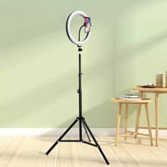 26 Cm Ring Light With 7 Feet Stand For Multiple Uses