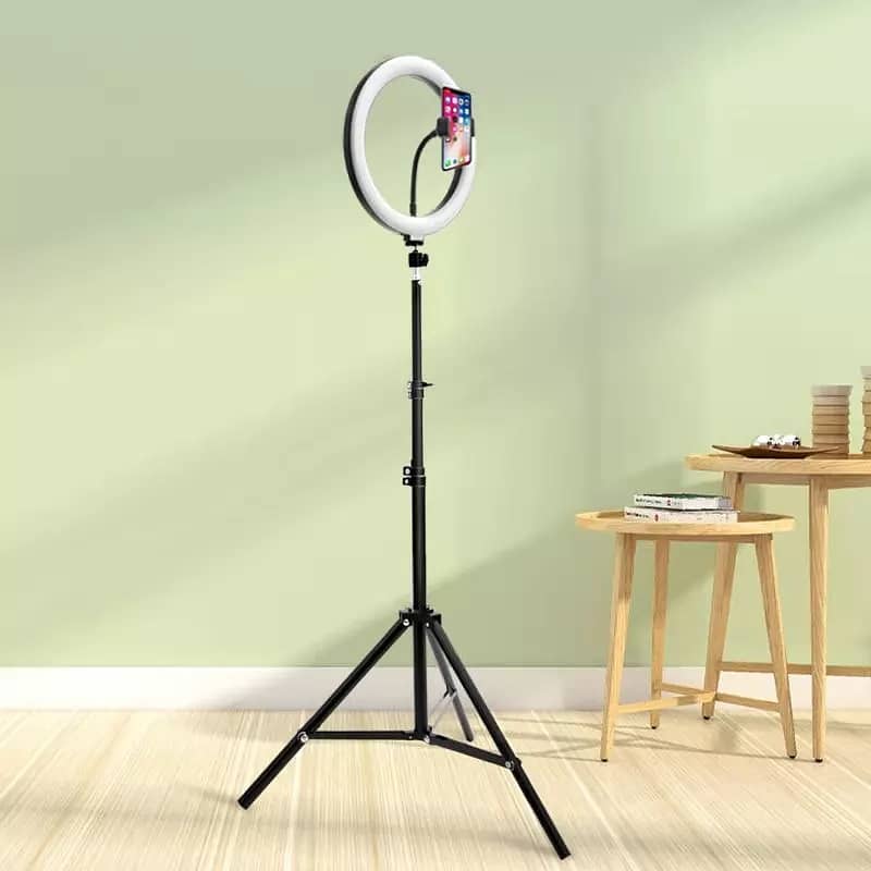 26 Cm Ring Light With 7 Feet Stand For Multiple Uses 0