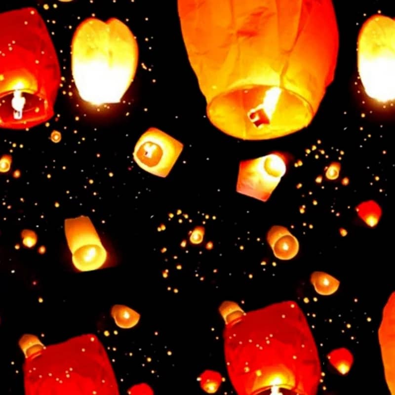 Pack of 10 Pieces Flying Sky Lanterns Mix Colours 0