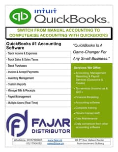 Quickbooks/Accounting/Unleash the Power of Your Data/Tax/FBR/IRIS
