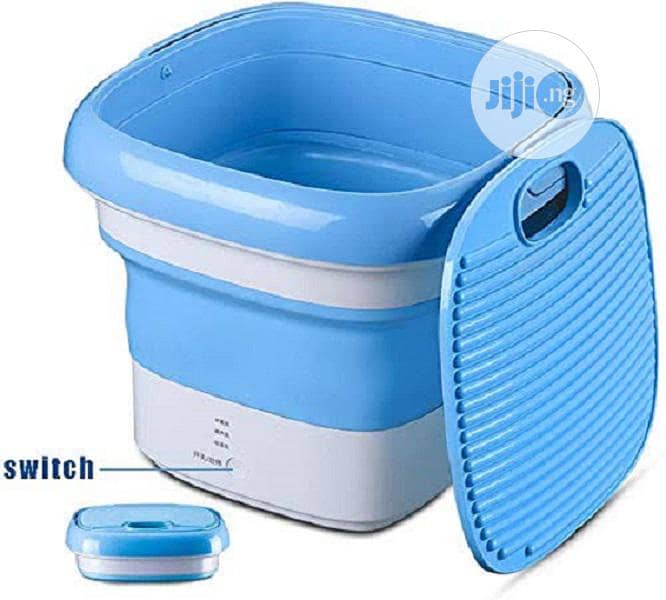 Mini Washing Machine Foldable Bucket Type Laundry Clothes Washer Clean 2