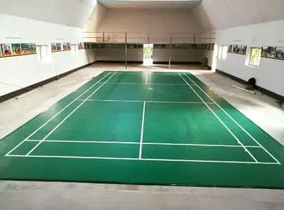 Badminton courts sports flooring by Grand interiors 1