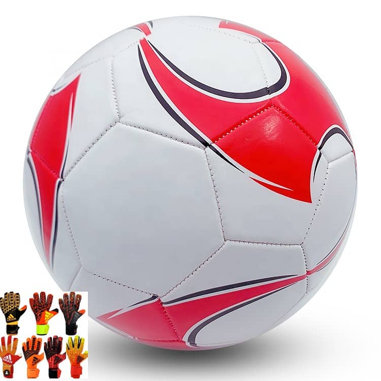 Pink Match Ball Size Football soccor PU leather Handstiching Football 1