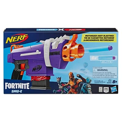 Nerf Fortnite SMG-E Motorized Dart Blaster Gun