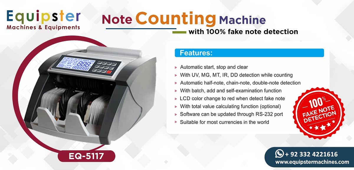 currency note cash counting machine with fake note detection pakistan 13