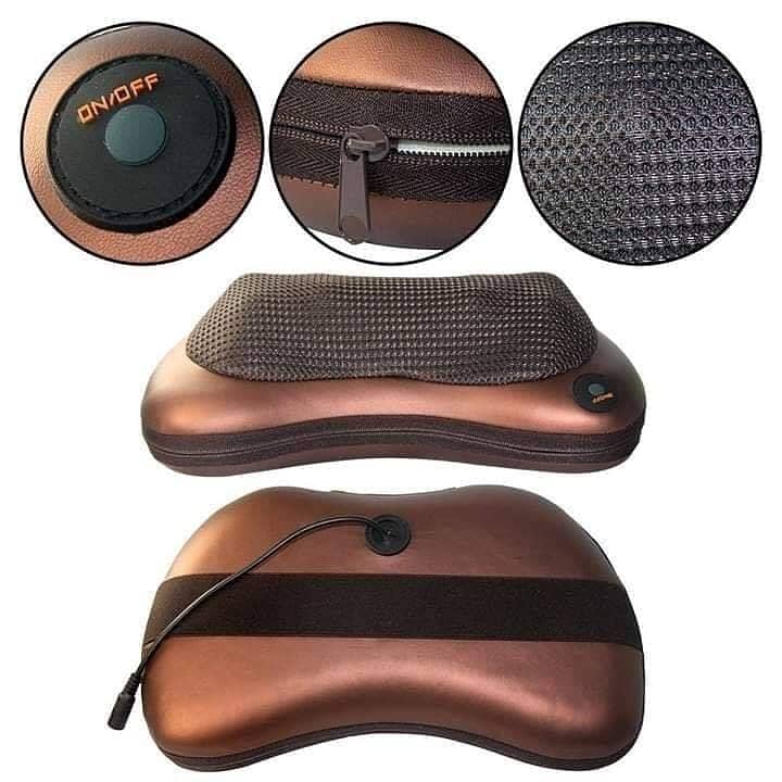 Electrical Heating Kneading Infrared Home Dual Use Massage Pillow 3