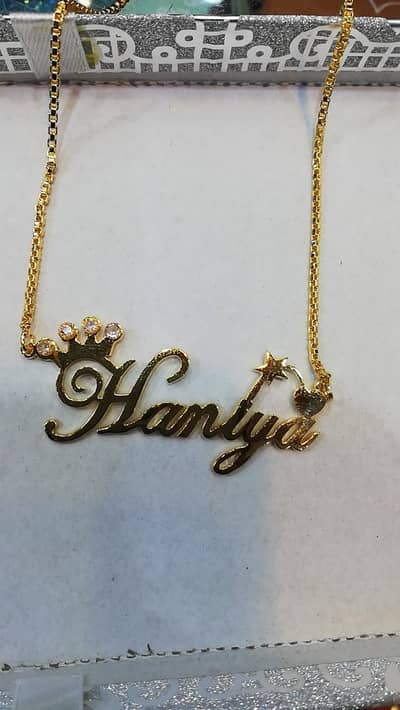 Personalized pendant name necklace 4