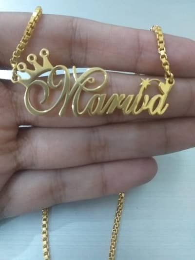 Personalized pendant name necklace 2