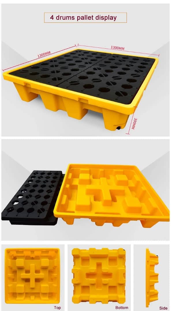 Secondary Containment Drum Spill Pallet in Pakistan for 4,2 & single 6