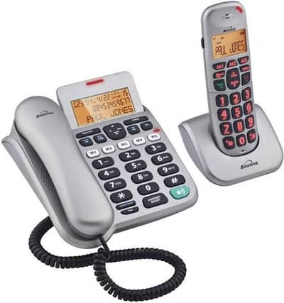 landline phone with cordless phone