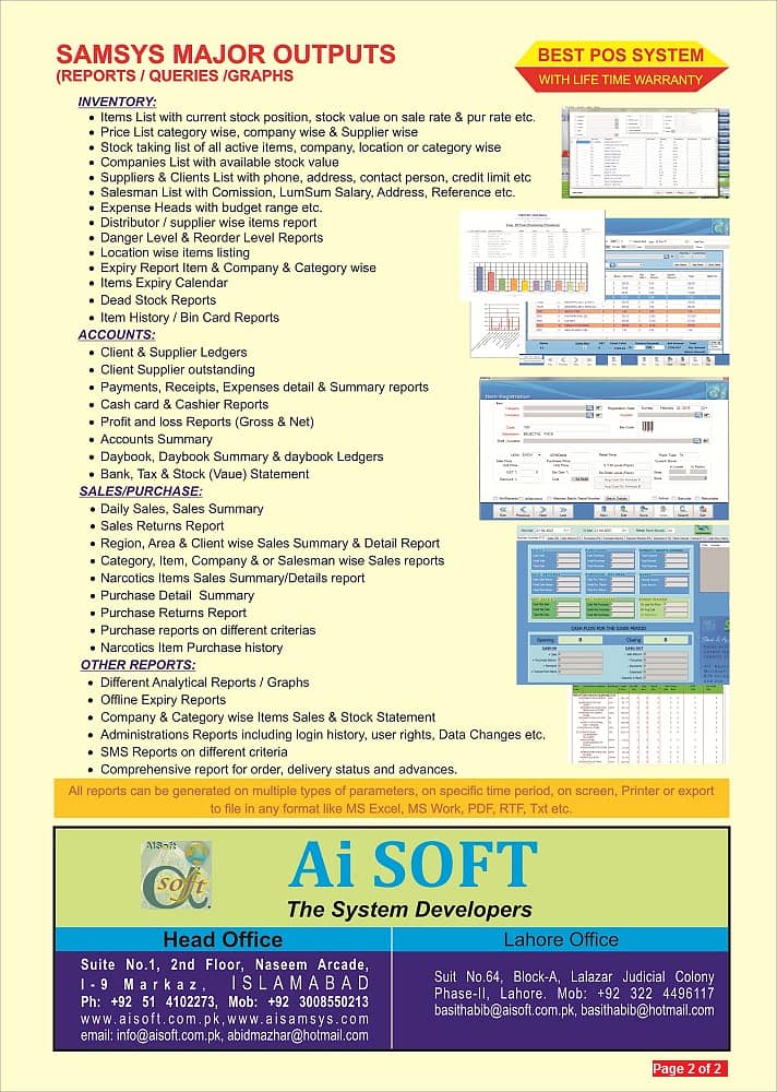 POS, ERP Solutions, HRM, Accounting System & DMS. Software by Ai Soft 10