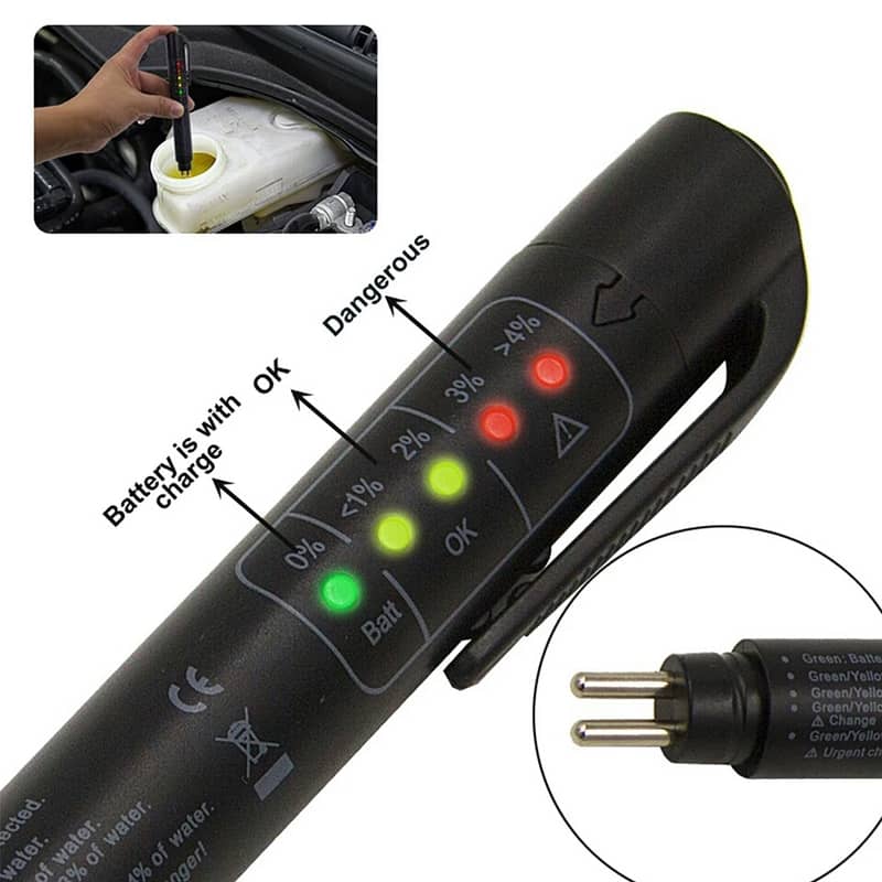 Brake Oil Tester Auto Liquid Testing Brake Fluid Moisture Analyzer Pen 2