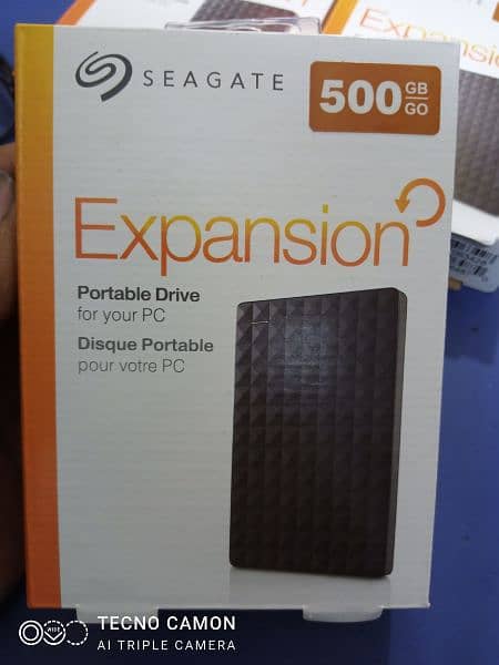 Seagate 500GB External Drive Box Pack 1Year Waranty with FREE Delivery 0