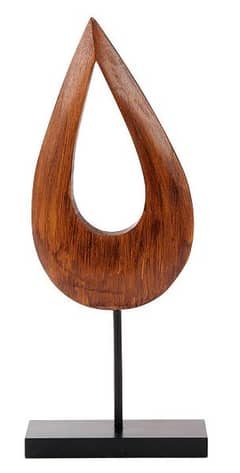 Teardrop wood decor available for sale in cheap price