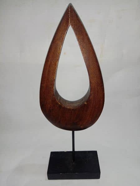 Teardrop wood decor available for sale in cheap price 2