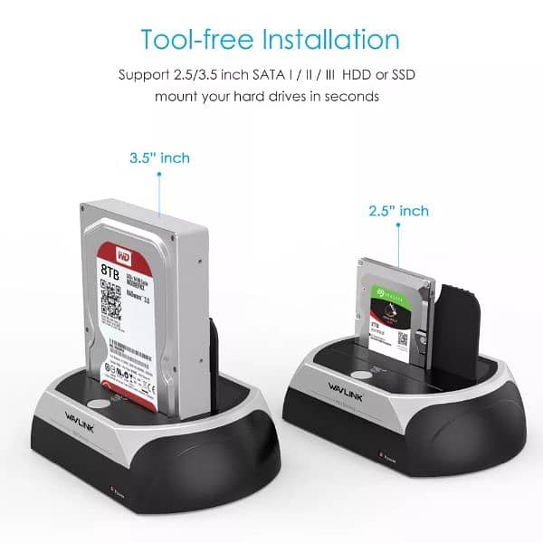 All in One Sata HDD Docking Station 2.5/3.5 inch SSD, HDD enclosure 0