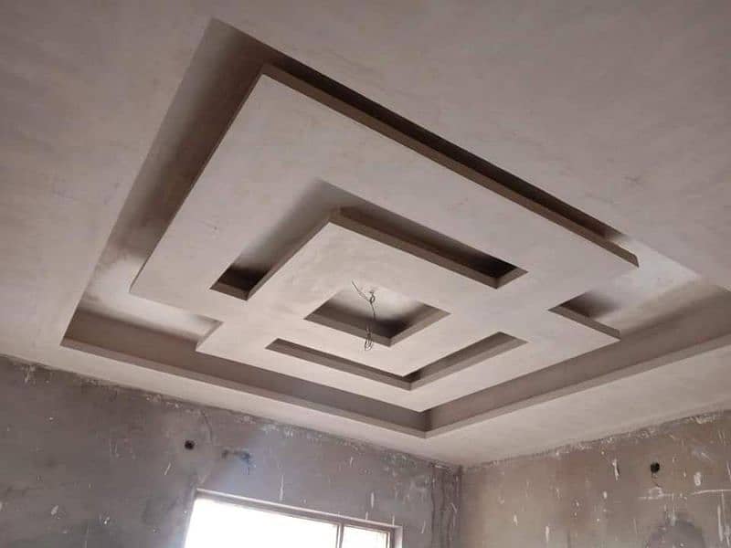 False ceiling- pvc wall panels-vinyl flooring-gypsum ceiling-wallpaper 4