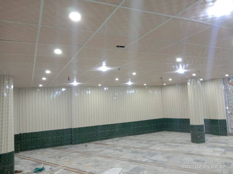 False ceiling- pvc wall panels-vinyl flooring-gypsum ceiling-wallpaper 6