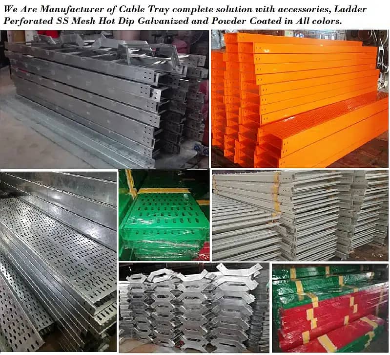 Cable Tray Ladder Perforated Mesh Duct Solid Bottom All Sizes Quality 6