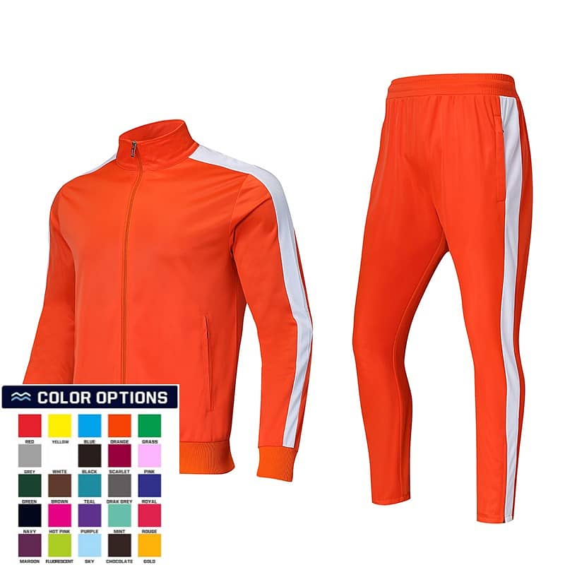 Manufacture Wholesale customize tracksuits stylish plain cotton bulk p 2