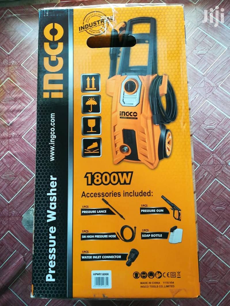 New) INGCO industrial High Pressure Car Washer Machine - 150 Bar 15