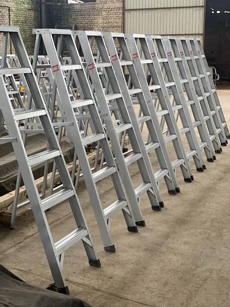 Folding Ladder, Storage Rack, plastic bins, Steel Pallets,، cable tray 3