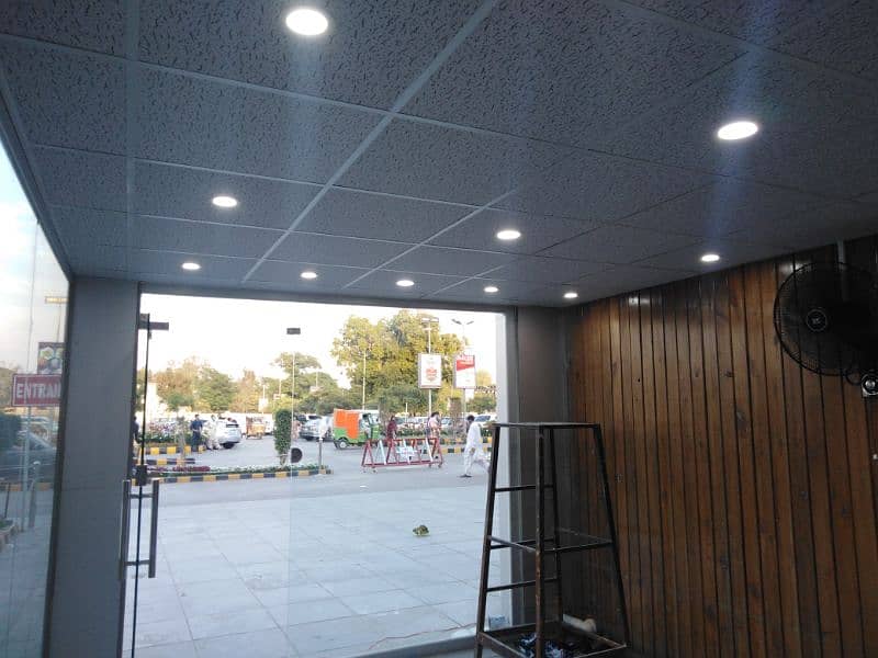 False Ceiling, wallpaper, curtain, window blinds Pvc sheets Glass work 7