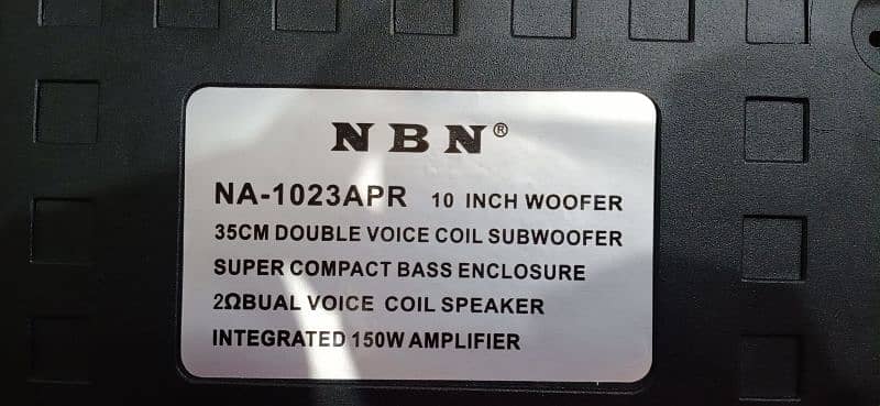 New Boombastic Base Woofer Boofer Under Seat 10 Inch Cash On delivery 8