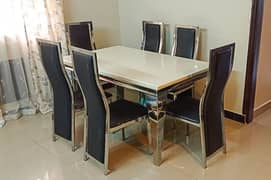 Dining table with 6 chairs