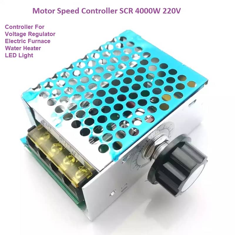 4000W 220V AC SCR Motor Speed Controller Voltage Regulator Dimmer 0