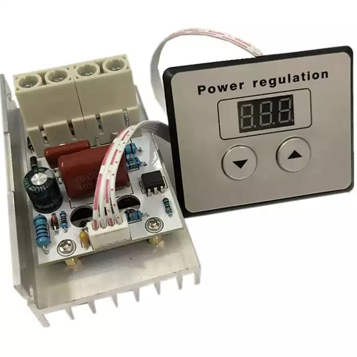 220V 10000W 80A SCR Digital Control Electronic Voltage Motor Regulator 3