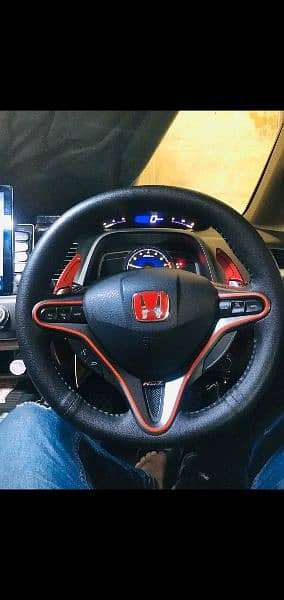 Honda civic Reborn type R meter Red Modification 4