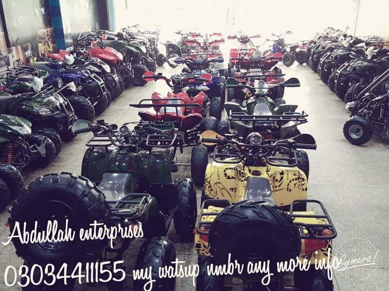 heavy stock fresh import dubai atv quad 4wheels delivery all Pakistan 0