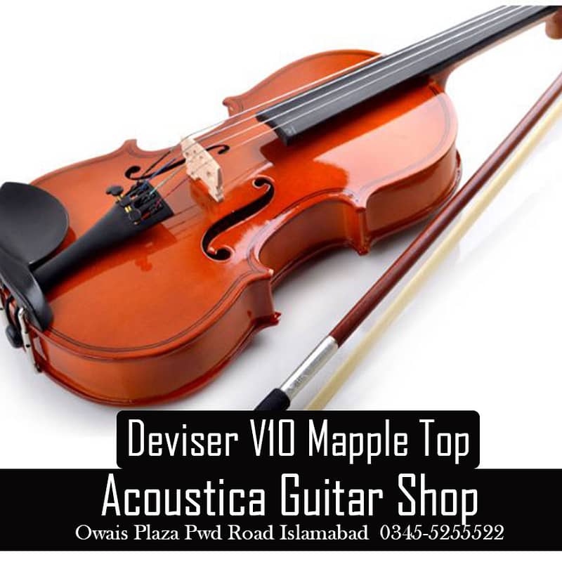 Quality violins at Acoustica Guitar Shop 1